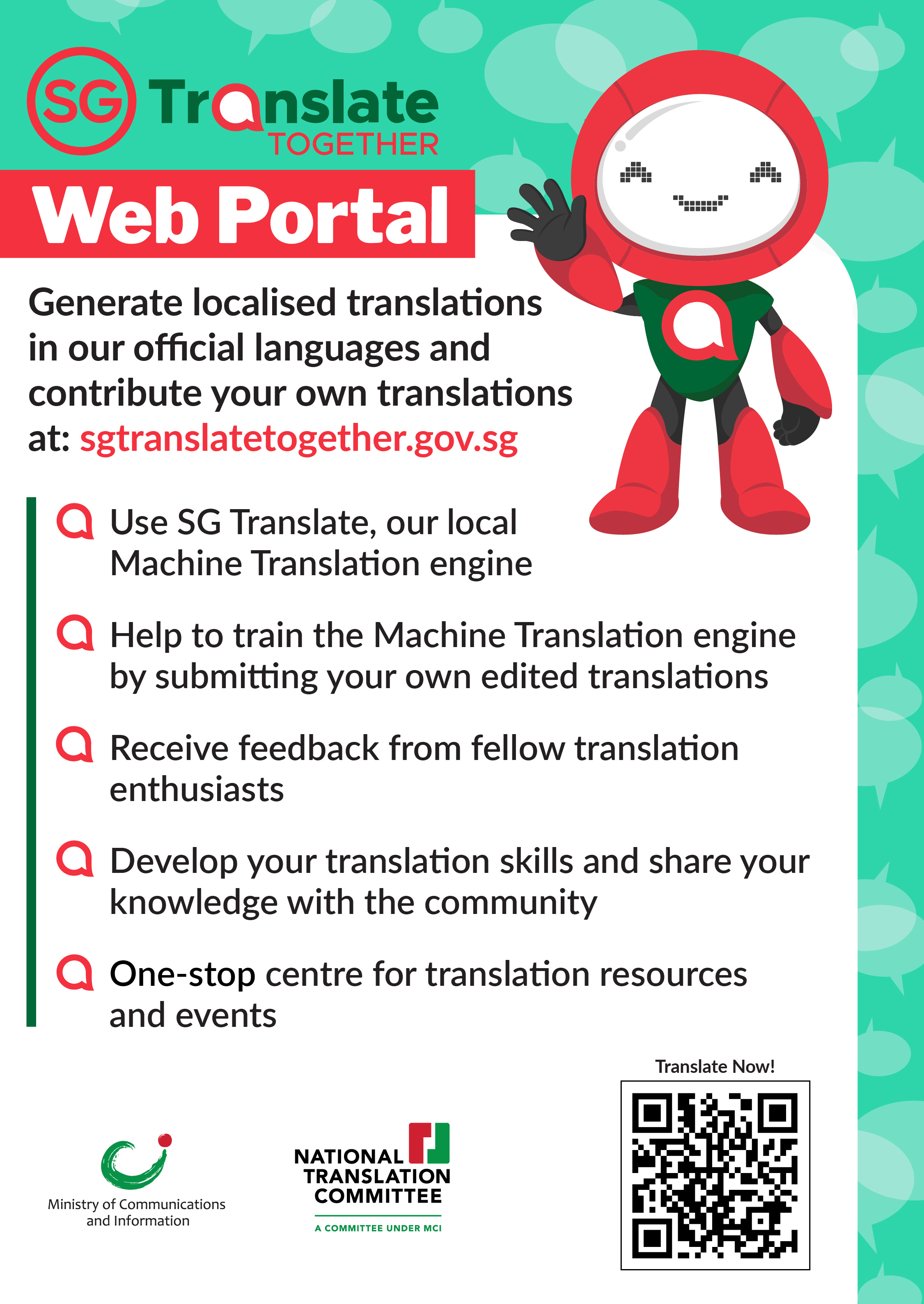 Information on SG Translate Together Web Portal